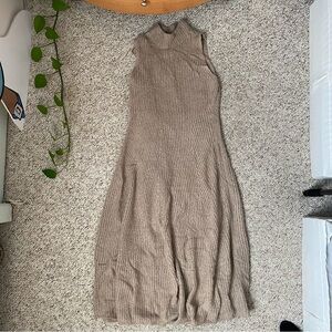 Banana Republic Tan Knit Maxi Dress